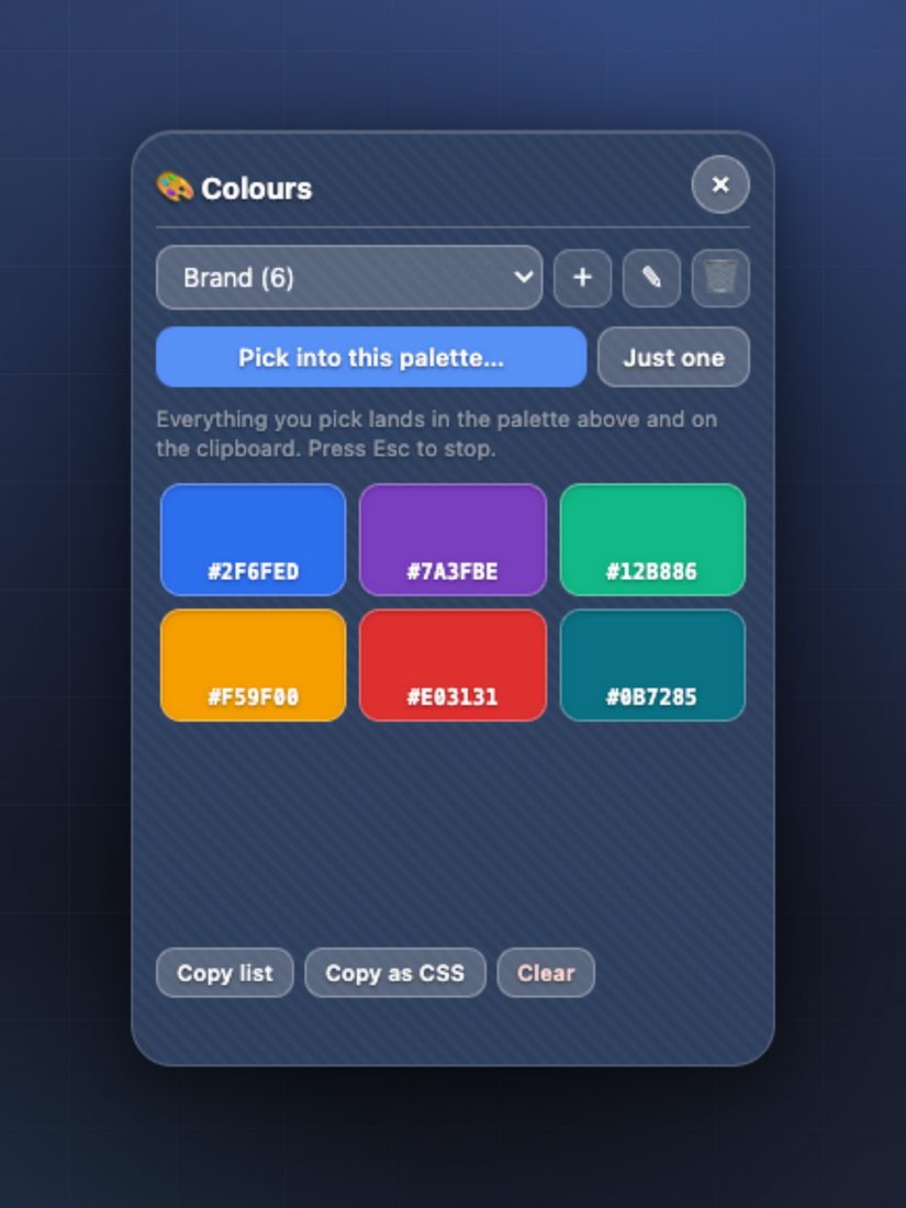 Grab any colour on your screen