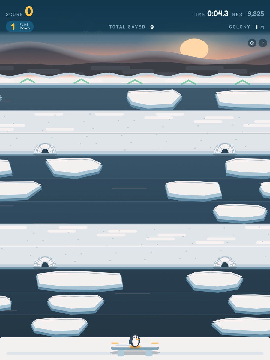 Cross the drifting floes at dawn